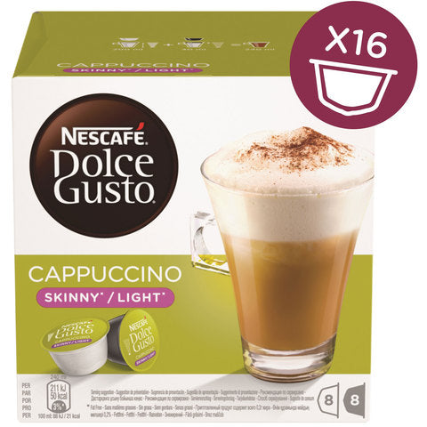 Nescafe Dolce gusto Skinny Cappuccino Coffee Capsule x Pack of 16 Capsules