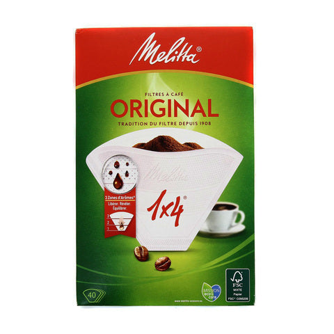 Melitta 1 x 4 Filter Coffee Pack of 40