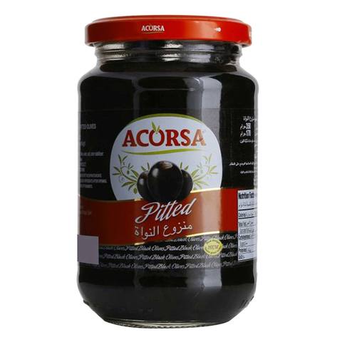 Acorsa Black Pitted Ripe Olives 170g