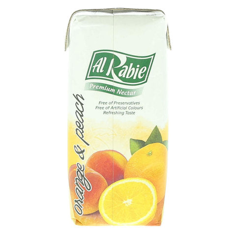 Al Rabie Orange and Peach Premium Drink 330ml