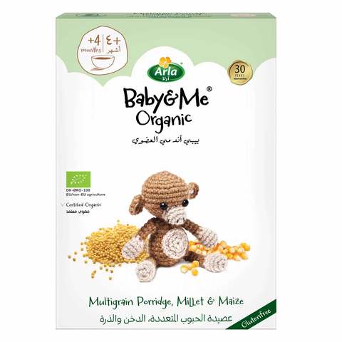 Arla Baby & Me Organic Multigrain Porridge Millet And Maize 210g