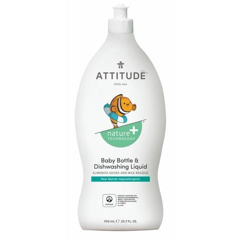 Attitude Baby Bottle & Dishwashing Liquid Natural Pear Nectar 700ml