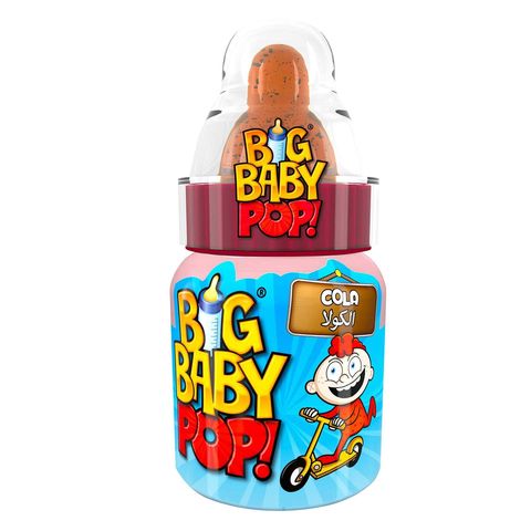 Bazooka Big Baby Pop Strawberry Mega Sour Dextrose Powder 32g