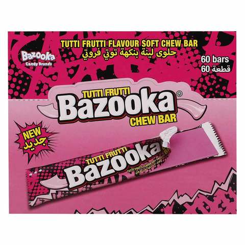 Bazooka Tutti Frutti Flavor Soft Chew Bar 14g