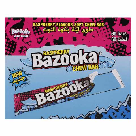 Bazooka Raspberry Flavor Soft Chew Bar 14g