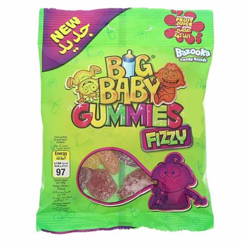 Bazooka Bigbaby Fizzy Gummies 100g