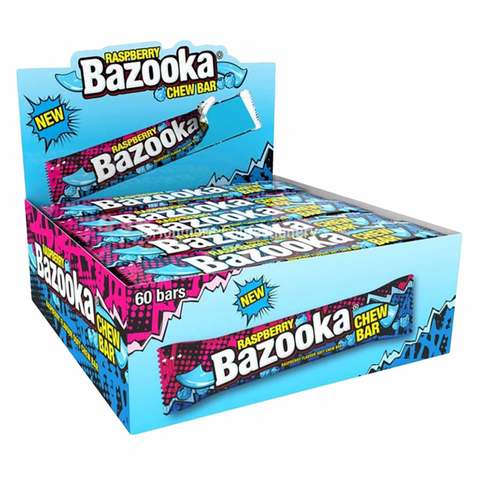 Bazooka Raspberry Chew Bar 14g x Pack Of 60
