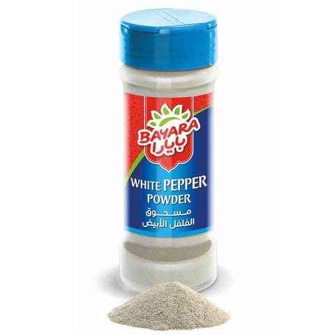 Bayara White Pepper Ground Poivre Blanc Moulu 100ml