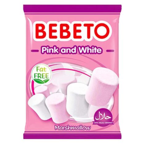 Bebeto Fat Free Pink and White Marshmallow 90g