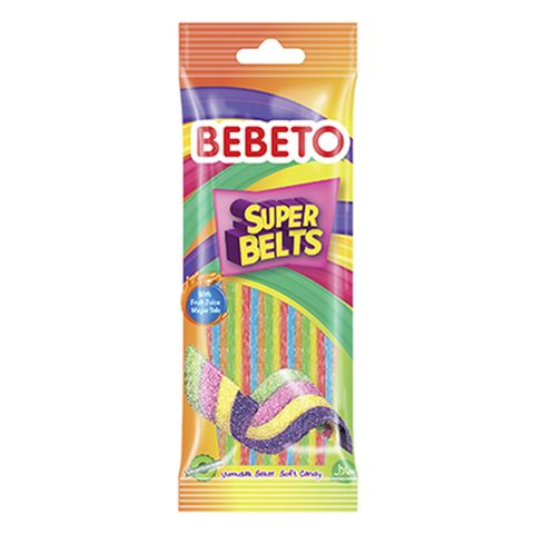 Bebeto Super Belts Jellies 75g x Pack Of 12