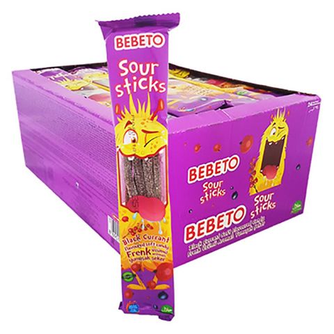Bebeto Sour Sticks 35g x Pack Of 24