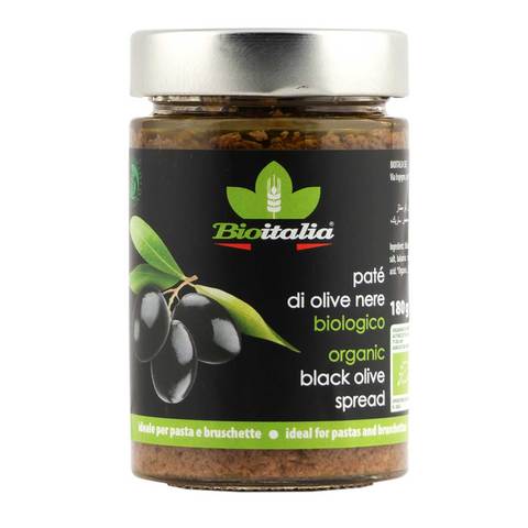 Bioitalia Black Olive Spread 180G