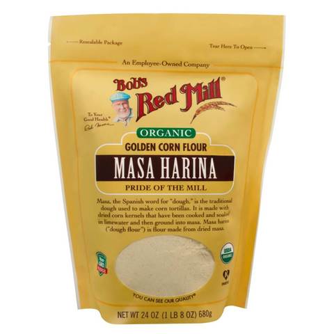 Bob\'s Red Mill Organic Golden Corn Flour Masa Harina 680g