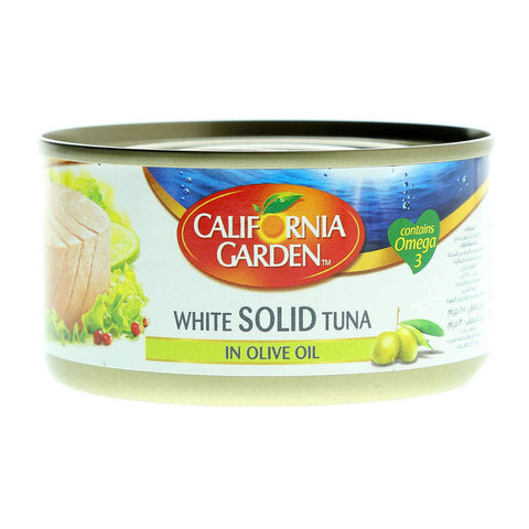 California Garden Canned White Tuna Solid In Olive Oil 185g