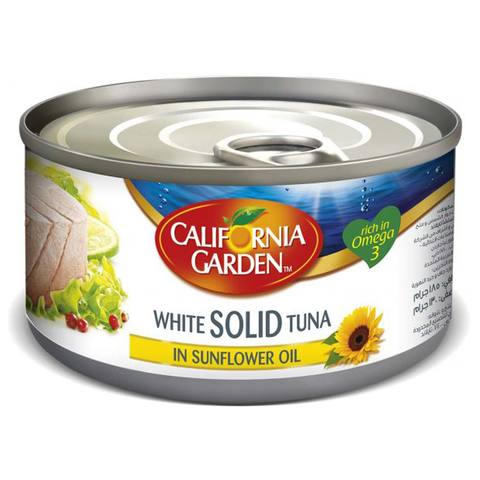 California Garden Canned White Solid Tuna In Sunflower Oil 170g
