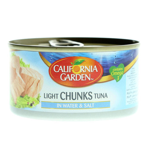 California Garden Canned Light Tuna Chunk In Brine 185g