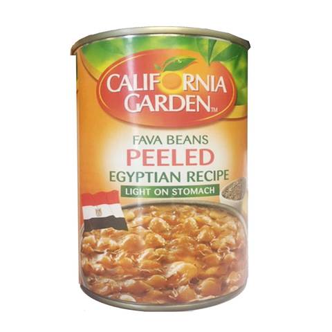 California Garden Peeled Egyption Recipe Fava Beans 450g
