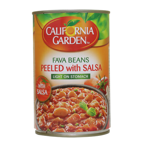 California Garden Canned Peeled Fava Beans With Salsa 450g