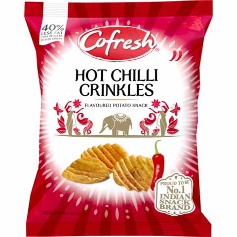 Cofresh Snacks Hot Spicy Crinkles 80g