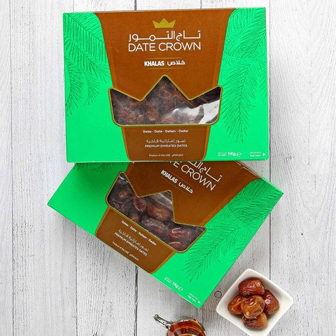 Date Crown Khalas Dates 1Kg Twin Pack