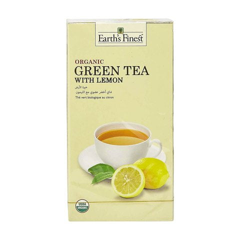 Earth\'s Finest Organic Green Tea with Lemon 37.5g