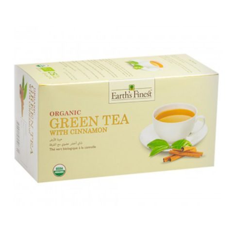 Earth\'s Finest Organic Green Tea with Cinnamon 37.5g