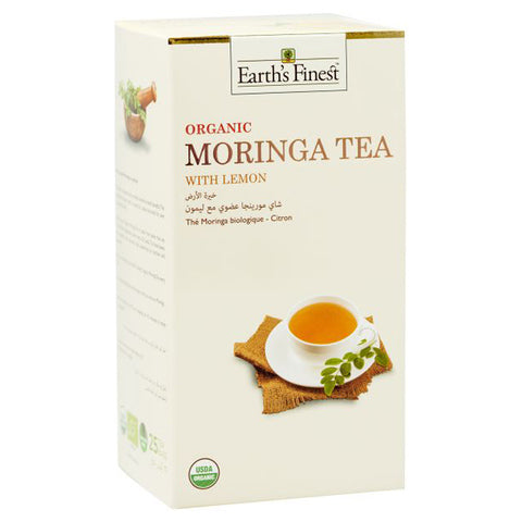 Earth\'s Finest Organic Moringa Lemon Tea 37.5g