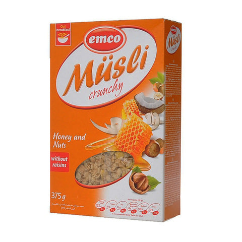 Emco Crunchy Honey and Nuts Muesli 375g