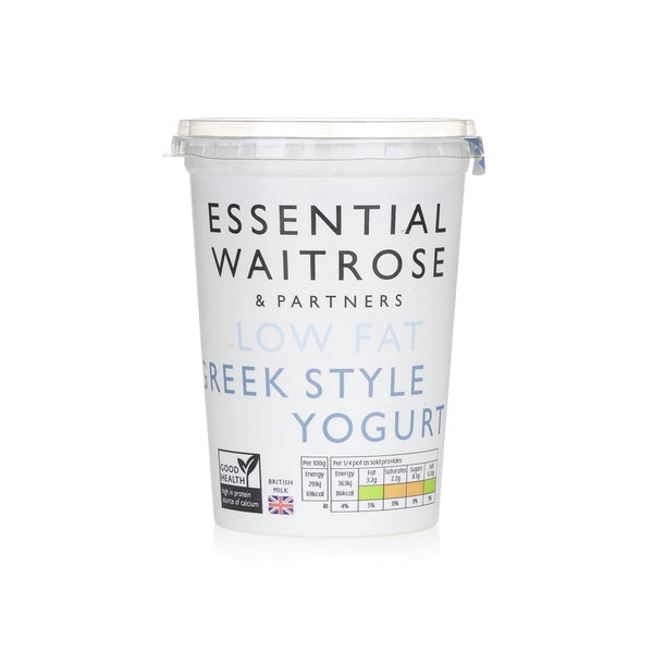 Essential Waitrose fat-free natural Greek yogurt 500g