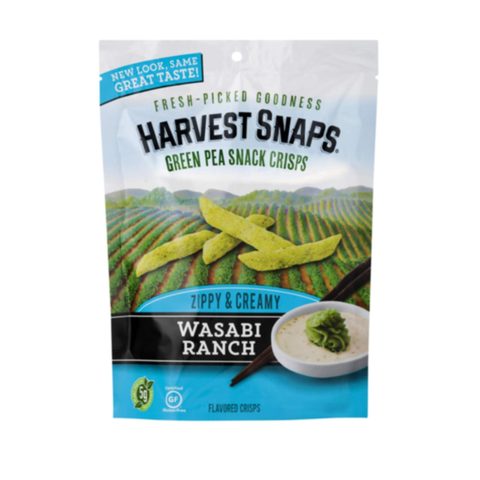 Harvest Snaps Wasabi Ranch Green Pea Snack Crips 34g