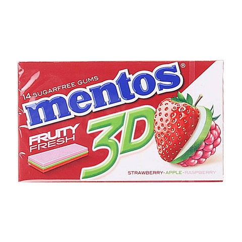 Mentos 3D 14 Sugar Free Fruity Fresh