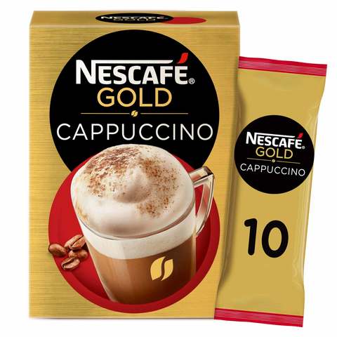 Nescafe Gold Cappuccino Instant Coffee 17g x Pack of 10