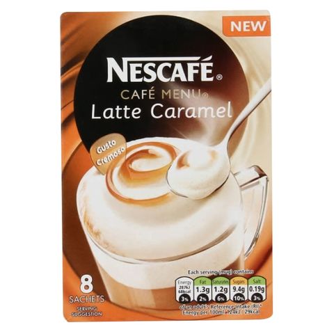 Nescafe Gold Latte Caramel Coffee Pack Of 8 x 17g