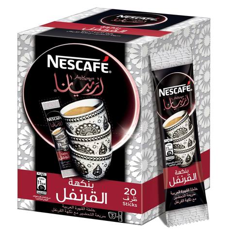 Nescafe Arabiana Cloves Arabic Instant Coffee Sachet 3g x Pack of 20