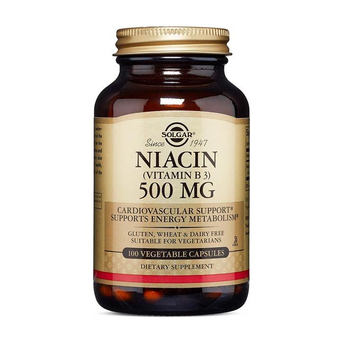 Solgar Niacin (Vitamin B3) 500 mg Vegetable 100 Capsules