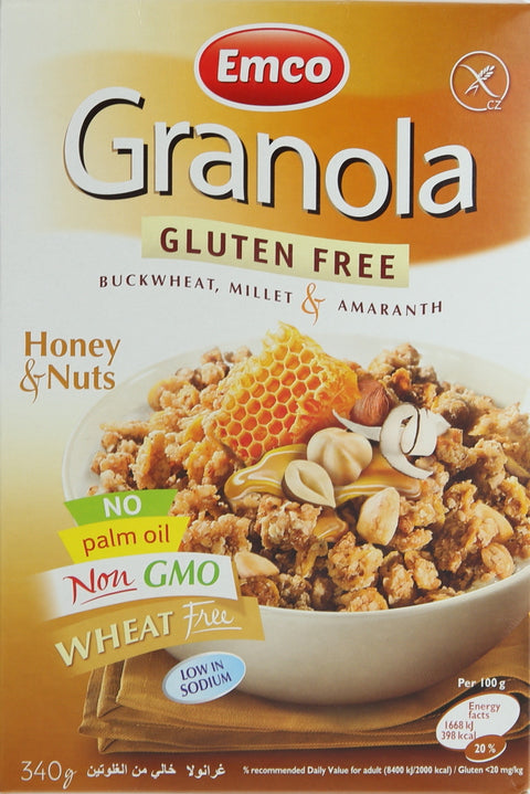 Emco Granola Gluten Free Honey & Nuts 340g