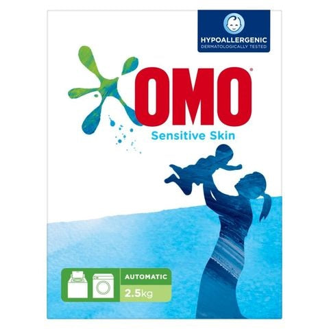 OMO Front Load Laundry Detergent Powder Sensitive Skin 2.5kg