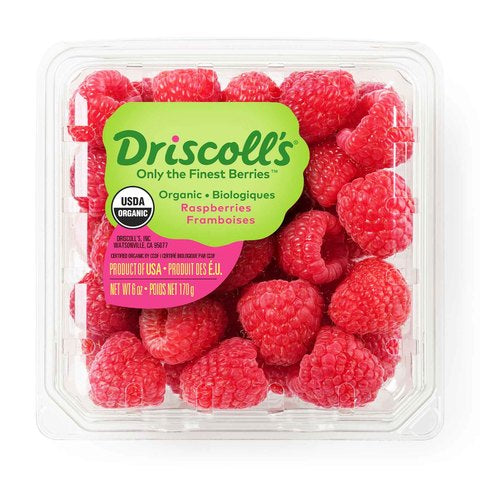 Organic Raspberries 170g