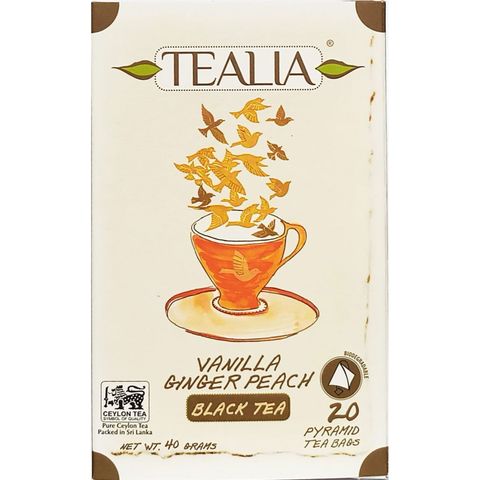 Tealia Vanilla Ginger Peach Black Tea 40g