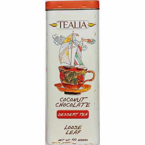 Tealia Coconut Chocolate Dessert Tea Loose Leaf 100g