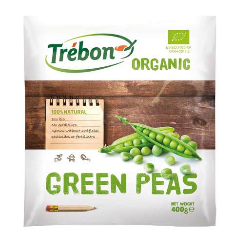 Trebon Organic Green Peas Medium 400g
