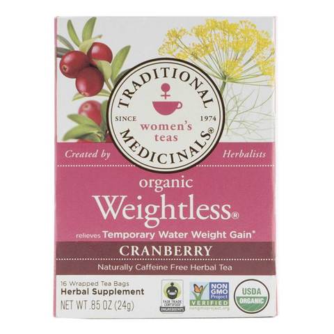 Traditional Medicinals Organic Weightless Cranberry Tea 24g
