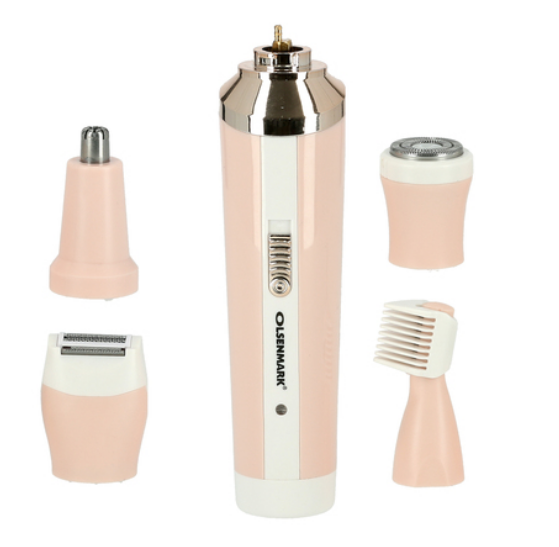 Olsenmark 4 In 1 Ladies Shaver Suit - Portable Rechargeable Ladies Epilator | Push Typ