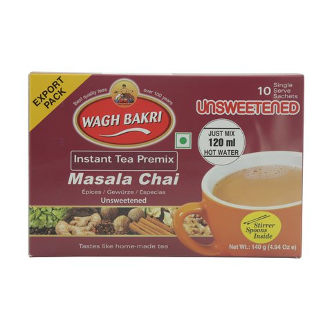 Wagh Bakri Unsweetened Instant Tea Premix Masala Chai 140g