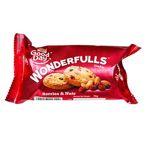 Britannia Good Day Wonderfulls Cookies Berries And Nuts 75g