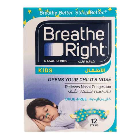Breathe Right Kids Nasal Strips 12 Strips