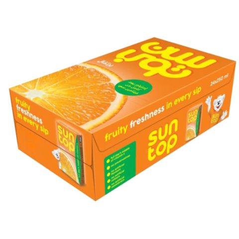 Sun Top Orange Juice 250ml x Pack of 24