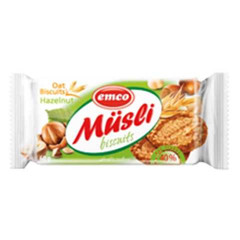 Emco Musli Biscuits Hazelnut 60g