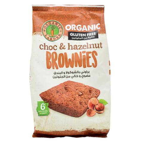 Organic Larder Gluten Free Choc & Hazelnut Brownies 180g