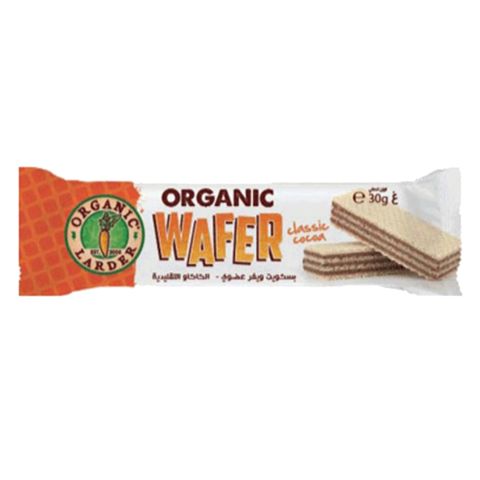 Organic Larder Wafer Chocolate Classic 30g
